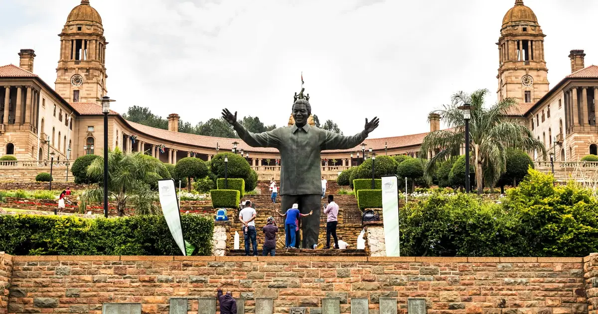 Union Buildings terraces in Pretoria during a guided half day tour