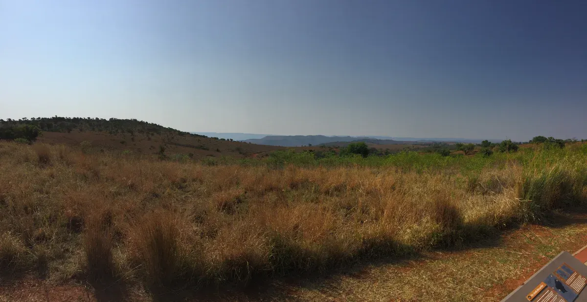 The Cradle of Humankind grassland seen from the Maropeng visitor centre